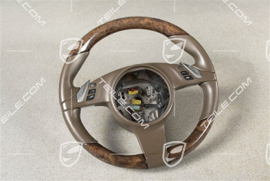 Steering wheel, Multi-Function, Heating, Selector lever, Umbra, walnut high gloss