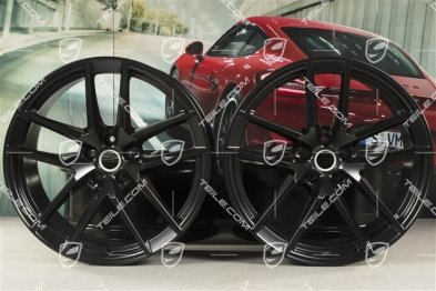 20" Felgensatz Macan S, 9J x 20 ET26 + 10J x 20 ET19, in schwarz seidenmatt