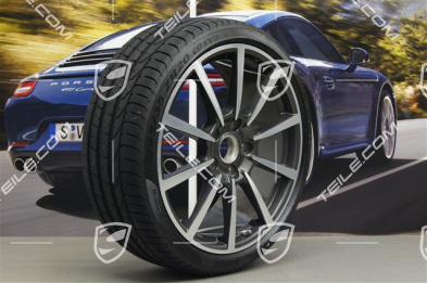 20" summer wheel set Carrera Classic II, wheel 8,5J x 20 ET51 + 11J x 20 ET52 + NEW Pirelli P Zero summer tyres 245/35 ZR20 + 305/30 ZR20, TPMS