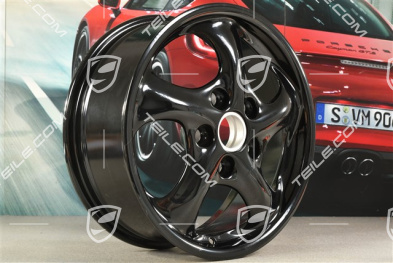 17-inch Carrera wheel, 7J x 17 ET55, black high gloss