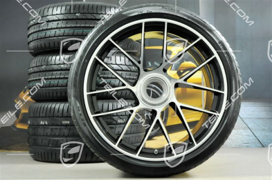 20-inch wheel set Turbo Sport III, central lock, rims 9J x 20 ET51 + 11,5J x 20 ET56 + Pirelli summer tyres 245/35 ZR20 + 305/30 ZR20, black
