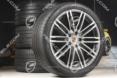 21" Turbo III Sommerräder Satz, Felgen 10J x 21 ET50 + Yokohama Sommerreifen 295/35 R21, mit RDK-Sen, NEU, nur 30 km (aus Neuwagen ausgebaut)