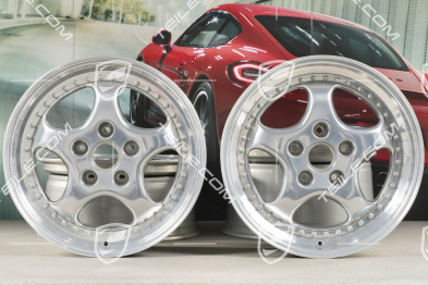 18" Felgen Satz, Turbo 3.6, 10J x 18 ET61 + 8J x 18 ET52, Speedline, poliert