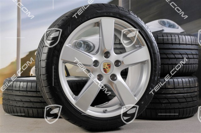 19" Cayman S Sommerräder Satz, 8,J x 19 ET57 + 9,5J x 19 ET45, Reifen 235/40 ZR19 + 265/40 ZR19