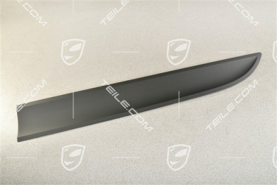 Front door cover / trim, Matt black, L
