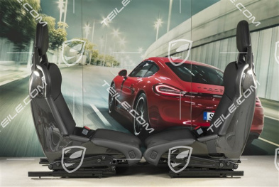 Fotele kubełkowe GT3RS / GT2RS, Carbon, skóra+Alcantara, czarne, zestaw, L+R