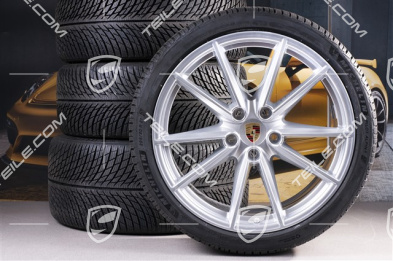 20"+21" koła zimowe Carrera S, komplet, felgi 8,5J x 20 ET53 + 11J x 21 ET66 + NOWE opony zimowe Michelin 245/35 R20 + 295/30 R21, z czujnikami ciśnienia