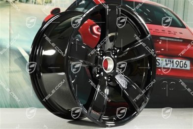 20-inch wheel rim set Carrera Sport, 8,5J x 20 ET57 + 10,5J x 20 ET51, black high gloss