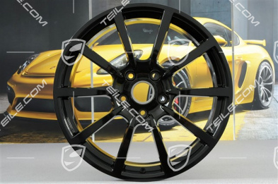 20" Carrera Classic (II) Felgensatz, Felgen 8,5 J x 20 ET49 + 11,5 J x 20 ET56, in Schwarz