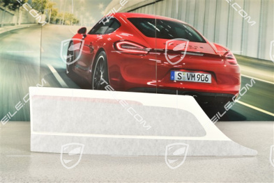 Dekorfolie / Dekorstreifen, RS 4.0, Seitlich, Stosstange Hinten, Indischrot / GT Silber metallic, L