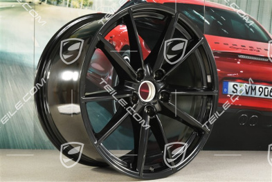 21-inch wheel rim Carrera S, 11,5 J x 21 ET67, black high gloss