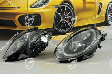 Reflektory LED, PDLS-Plus, czarne, zestaw L+R