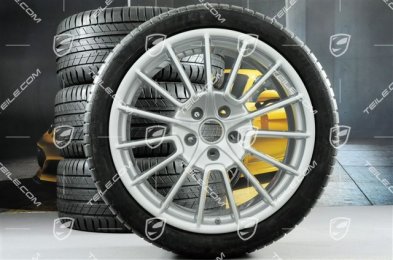 21" Komplet kół letnich, Cayenne SportPlus, felgi 10J x 21 ET50 + 10J x 21 ET45 + NOWE opony letnie Michelin 295/35 R21