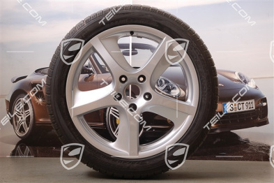20" Komplet felg z oponami zimowymi Cayenne SportTechno, przód 9"+ tył 9" + opony 275/40 R20, bez czujników RDK