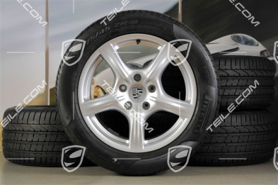 18-inch summer wheel set Panamera, wheels 8J x 18 ET59 + 9J x 18 ET53 + tyres Pirelli P-Zero 245/50 18 + 275/45 18