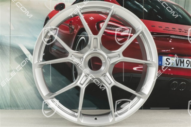 20+21 -inch GT3 wheel rim set, 9,5J x 20 ET46 + 12J x 21 ET45, brilliant silver