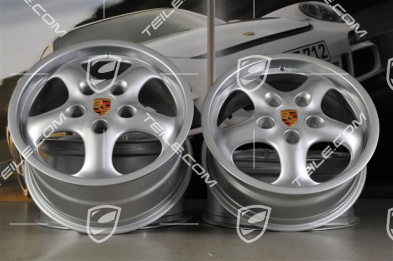 17-inch CUP II wheel set, 7J x 17 ET55 + 9J x 17 ET70