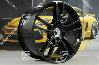 21" Felge Cayenne Turbo, 11J x 21 ET58, schwarz hochglanz