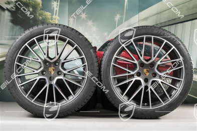 21" Cayenne COUPÉ RS Spyder Winterräder Satz, Felgen 9,5J x 21 ET46 + 11,0J x 21 ET49 + Michelin Pilot Alpin 5 275/40 R21 + 305/35 R21, mit RDK-Sensoren