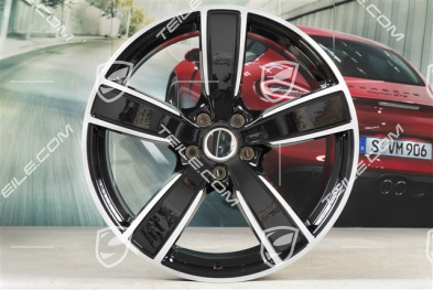 22" Felgensatz Cayenne Sport Classic, 10J x 22 ET48 + 11,5J x 22 ET61, tiefschwarz-metallic, Standard SUV