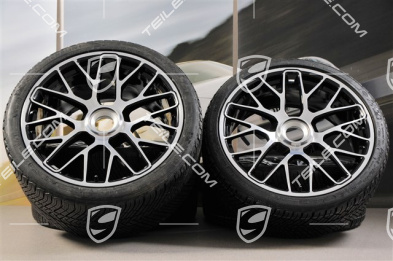 20" Turbo S Koła zimowe komplet do Turbo S, centralnie mocowane, felgi 8,5J x 20 ET51 + 11J x 20 ET59 + opony zimowe Michelin Pilot Alpin PA4 245/35 R20+295/30 R20, czujniki ciśnienia