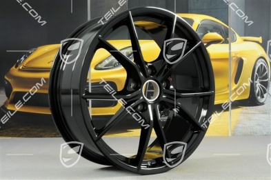 20" Felgensatz Carrera S IV, 8J x 20 ET57 + 10J x 20 ET45, Tiefschwarz Metallic