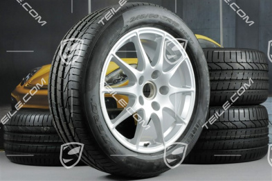 18-inch summer wheel set Panamera S, wheels 8J x 18 ET59 + 9J x 18 ET53 + tyres Pirelli P-Zero 245/50 18 + 275/45 18