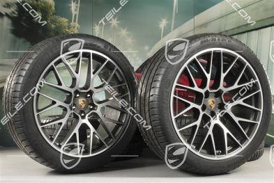 21" RS Spyder Design summer wheel set, wheel rims 9,5J x 21 ET27 + 10J x 21 ET19 + Michelin summer tyres 265/40 R21 + 295/35 R21, with TPM