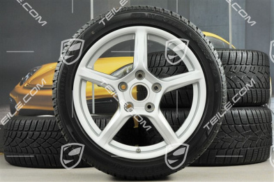 18" Boxster koła zimowe komplet, 8J x 18 ET57 + 9J x 18 ET47 + opony zimowe Dunlop 235/45 R18 + 265/45 R18, z czujnikami ciśnienia RDK