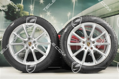 20-inch Cayenne COUPE Design winter wheel set, rims 9J x 20 ET50 + 10,5J x 20 ET55 + NEW Pirelli winter tyres 275/45 R20 + 305/40 R20, with TPMS, DOT/prod.year 2020