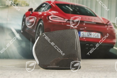 Deckel Ascher, Hochglanz Carbon