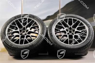 20" "RS Spyder Design" Winterräder Satz, Felgen 9J x 20 ET26 + 10J x 20 ET19, Michelin Winterreifen 265/45 R 20 + 295/40 R 20, mit RDK-Sensoren