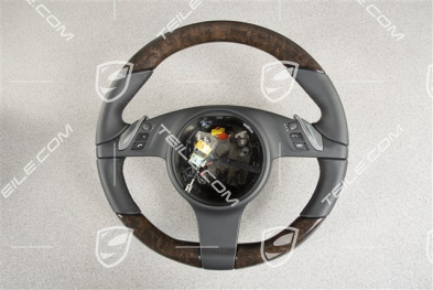 Steering wheel, Multi-Function, Heating, Selector lever, Black, Anthracite Birch