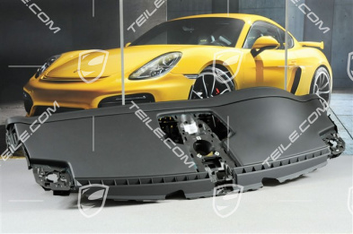 Schalttafel Verkleidung / Armaturenbrett, Leder, schwarz