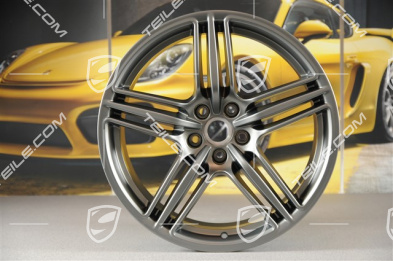 19"-inch alloy wheel set Macan Design, 8J x 19 ET21 + 9J x 19 ET21, Platinum satin-matt