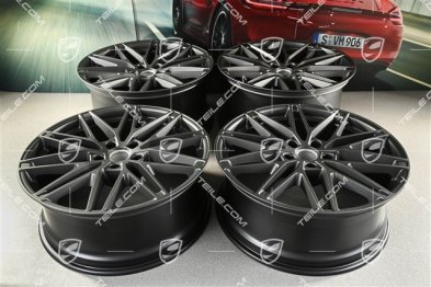 22" komplet felg Macan RS Spyder Design, 9J x 22 ET29 + 11J x 22 ET47, vesuvio grey