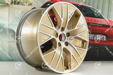 20" komplet felg Turbo Aero, 9J x 20 ET54 + 11J x 20 ET60, Aurum satynowy półmat