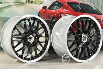 18-inch SportClassic II wheel rim set, 8J x 18 ET52 + 10J x 18 ET65, black high gloss
