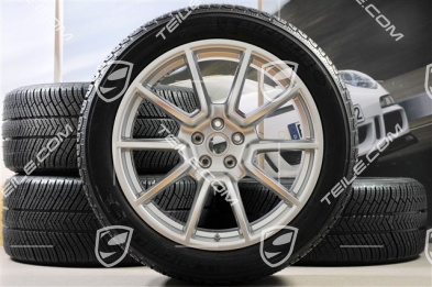 20" "Macan SportDesign" koła zimowe, komplet, felgi 9J x 20 ET26 + 10J x 20 ET19, opony zimowe Michelin Latitude Alpin 2 265/45 R 20 + 295/40 R 20, z czujnikami ciśnienia RDK