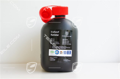Benzin-/Reservekanister / Kraftstoff Behälter, Porsche-Schriftzug und Wappen, 5L
