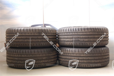 18" Komplet kół letnich Cayenne, felgi 8J x 18 ET53 + opony Continental 255/55 R18