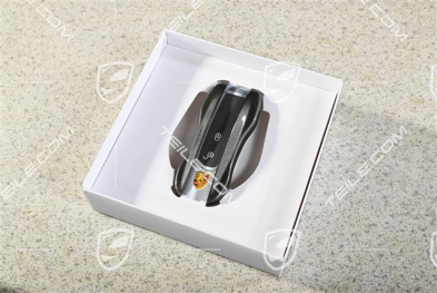 Vehicle key side faces / Key cap, Painted / lacquered, set Achat Grey metallic