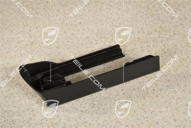 Front seat rail cover, Black, R