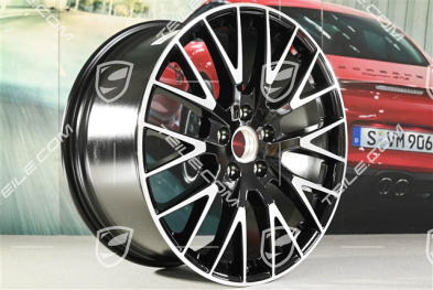 21" Felge Panamera Exklusive Design, 10,5J x 21 ET71, schwarz hochglanz