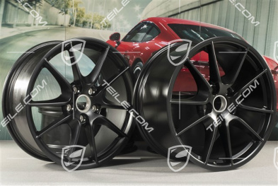 20" Carrera S (III) Felgensatz, 8,5J x 20 ET51 + 11J x 20 ET70, Schwarz-Seidenmatt