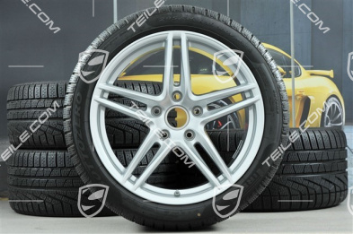 19" koła zimowe, komplet Carrera, felgi 8,5J x 19 ET50 + 11J x 19 ET56 + NOWE opony zimowe Pirelli Sottozero II 235/40 R19 + 295/35 R19, nie do samochodów z PCCB + skrętna tylna oś