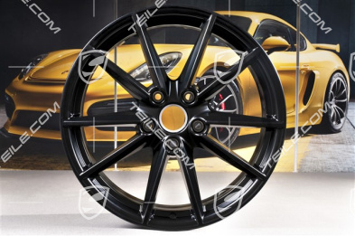 20+21" Felgensatz Carrera S, Felgen: vorne 8,5J x 20 ET53 + hinten 11,5J x 21 ET67, schwarz seidenmatt
