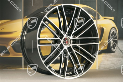 20" komplet felg Turbo IV, 11,5J x 20 ET56 + 9J x 20 ET51, czarny wysoki połysk