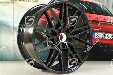 21" Felga Cayenne RS Spyder Design, 9,5J x 21 ET46, czarny wysoki połysk