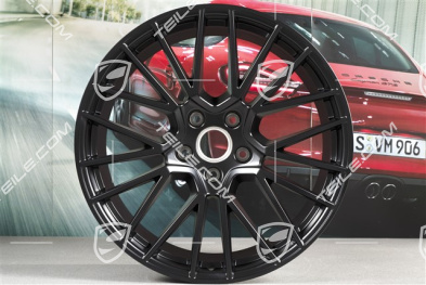 21-inch wheel rim, Cayenne RS Spyder, 11J x 21 ET49, black satin-matt